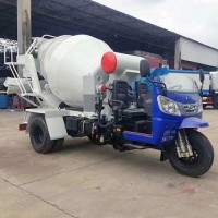 小型工地专用三轮混凝土罐车运输车 源头厂家供应可定制罐车