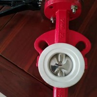 福建博雷HS20手动衬胶蝶阀，进口气动衬氟蝶阀