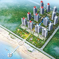山东乳山海洋国际海景房，山东乳山银滩申菱大厦一线海景房