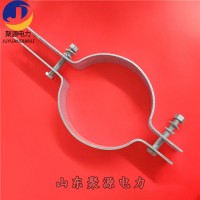 杆用热镀锌抱箍 大拉力双长尾抱箍