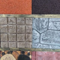 公园小区路面彩色环保透水路面地坪