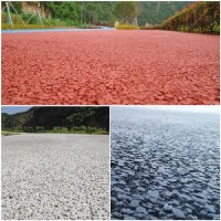 施工道路面环保透水路面混凝土透水地坪 18321013957