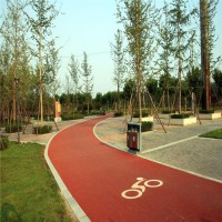 建设美丽新城市 透水混凝土彩色地坪