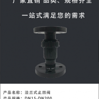 武峰upvc法兰式止回阀 双向由令 活接止水阀 单向阀