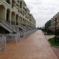 北京旅游景区压花地坪/压印模具定制/买材料模具免费用