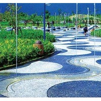 水洗石地面施工工艺/施工团队包工包料