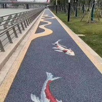 彩色透水混凝土增强剂胶结料，地坪罩面漆保护剂透水砼添加剂
