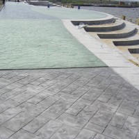 厂家定制压花模具压印路面材料脱膜粉强化剂罩面漆