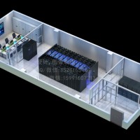 潍坊UPS机房整体效果图制作_98平米机房投标案例